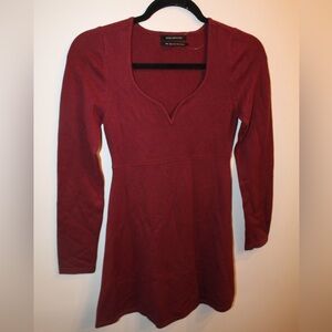 Urban Outfitters Burgundy long sleeve dress. Size medium. NWT